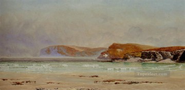 Paisaje marino de Harlyn Sands Playa Brett John Pinturas al óleo